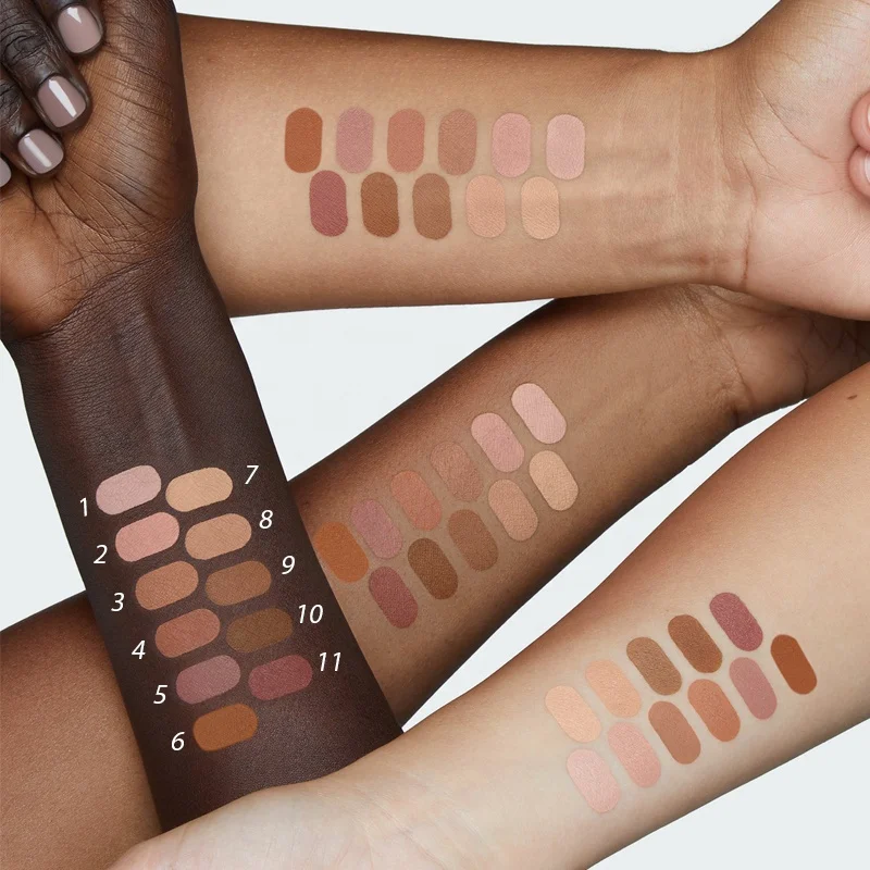 New Fashion Multicolor Eyeshadow Primer Liquid Unique Liquid-to-powder Formula Private Label Vegan Makeup Matte Liquid Eyeshadow