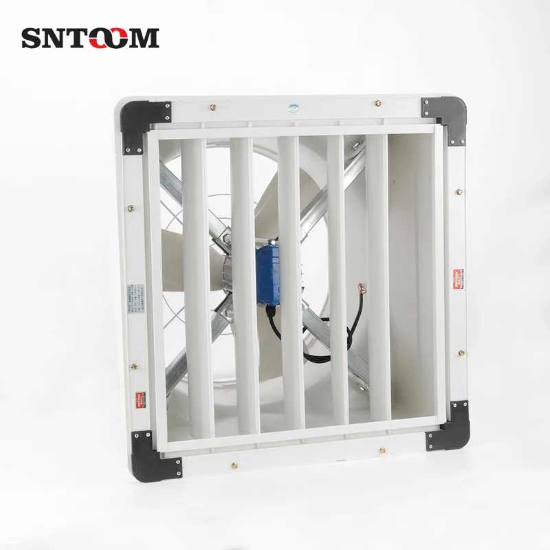 high quality wall mounted frp material industrial negative pressure exhaust fan copper motor