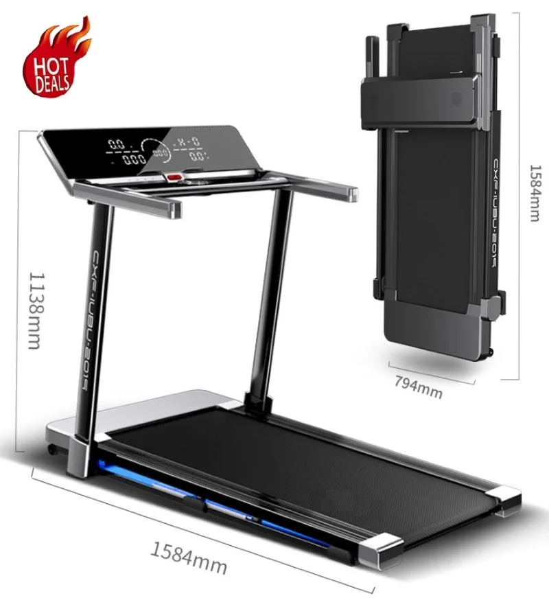 
2021 Hot sale in Europe the United States and Canada Fitness Equipment Home Commercial Maglev Folding Mini Treadmill 