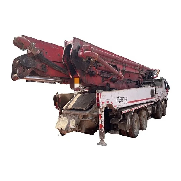 Good condition used 46m  putzmeister concrete pump second hand 46m concrete pump with Issuz chassis