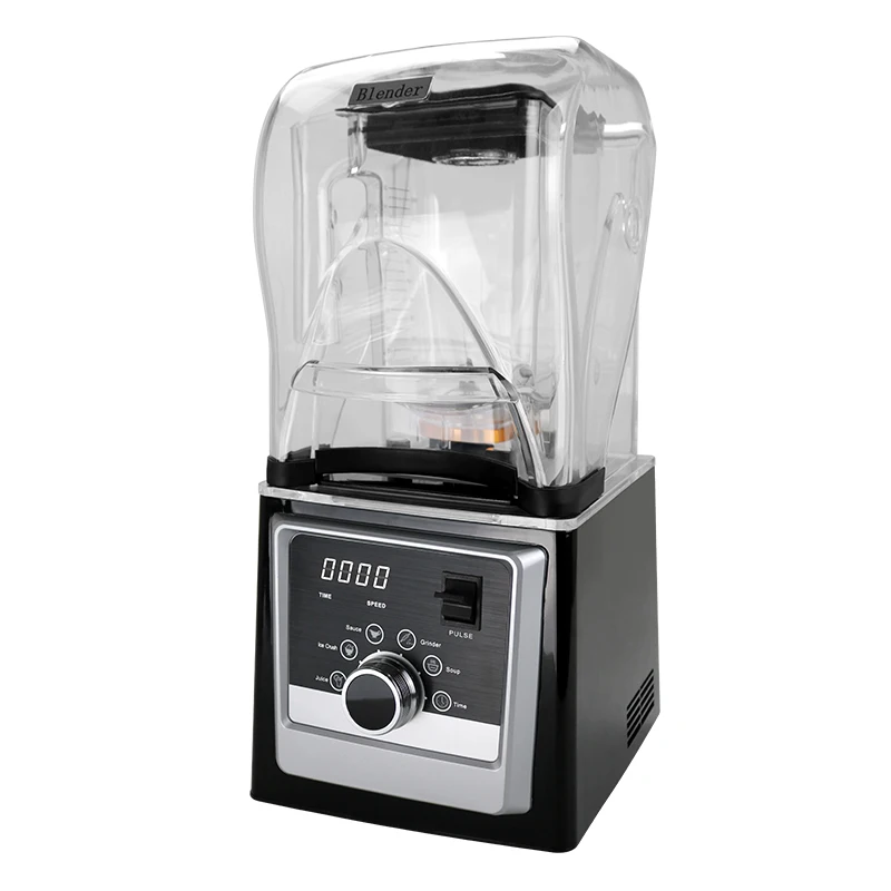 Plastic blenders commercial processor Silent Soundproof Blender With Cover multi function food blender with great price