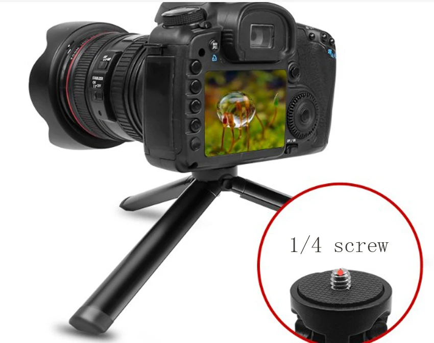 Aluminum alloy desktop tripod portable bracket mobile phone selfie live bracket camera mini tripod