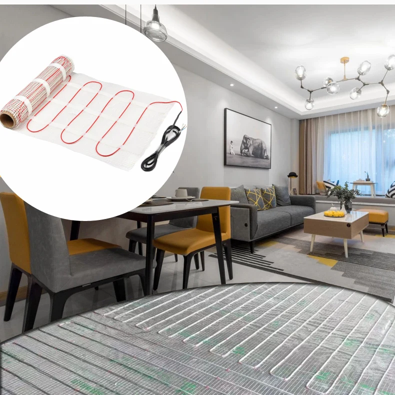 230V insulated Dual conductors electric radiant floor heating mat