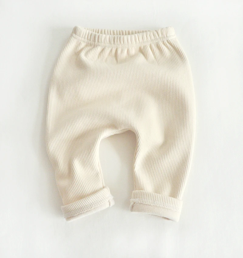 
Unisex Organic Warm Fleece Baby Pants Elastic Waist Baby Leggings Toddler Pants Children Kids Trousers Girl Boy Baby Clothes 