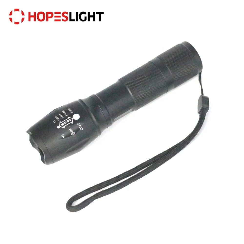 
Outdoor emergency aluminum 18650 t6 led flashlight super bright high power tactical flashlight 
