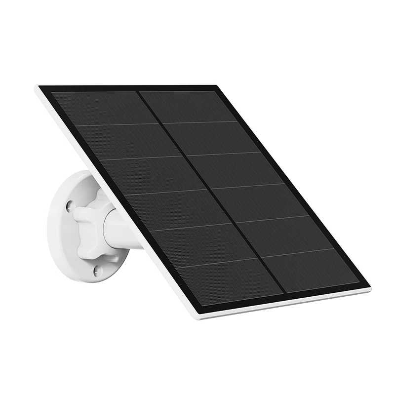 5W Outdoor Solar Panel 3M 10 FT Cable Length With Micro USB and Type C Port Can Be Used With All Rechargeable Battery Cameras