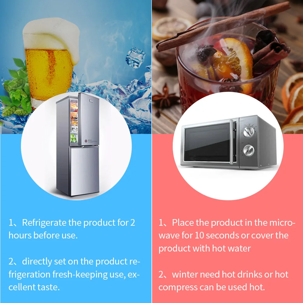 Custom printing champagne bottle ice gel cooler,reusable bottle cooling sleeve