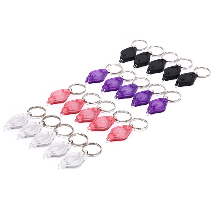 Gadgets 2024 luses navidad Customized Key chain Chaveiro UV Keylight Mini Key ring Toys Flashlights Keychain Led Light