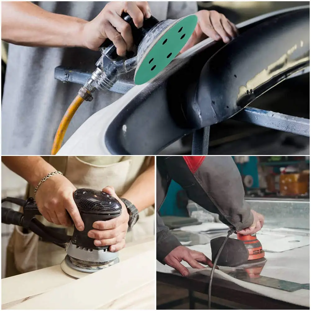 Sanding Discs 150mm Green Sanding Disc Film Sand Disc Green