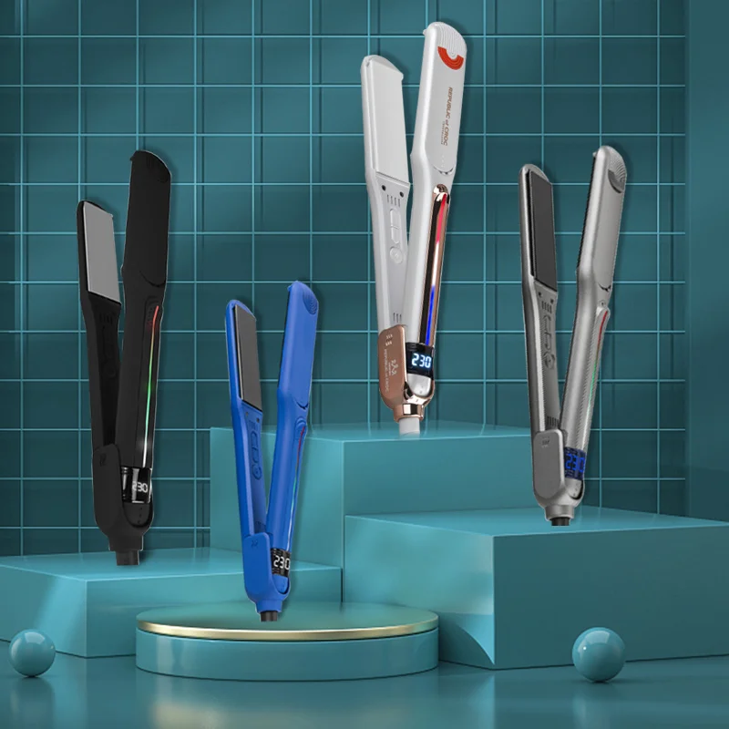 450F Hair Straightener Custom Logo Irons Professional Nano Titanium Pro fer lisser Wholesale Private Label Flat Iron