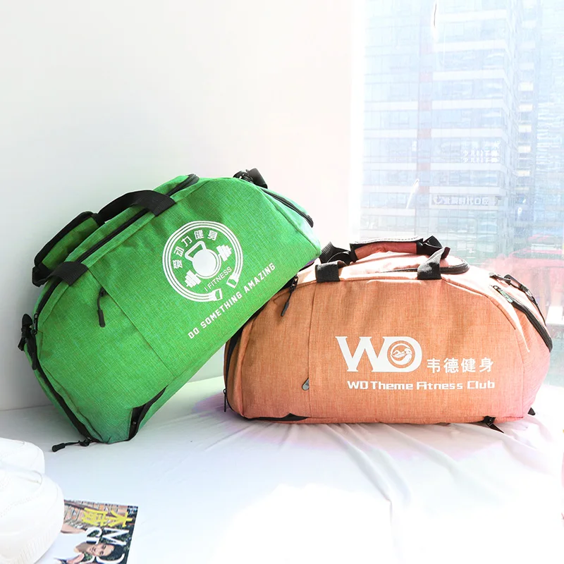 Lowest Moq Sports Hiking Personalized Lightweight Linen Luggage Bag Multi purpose Three purpose Travel Bag with Shoe Bag