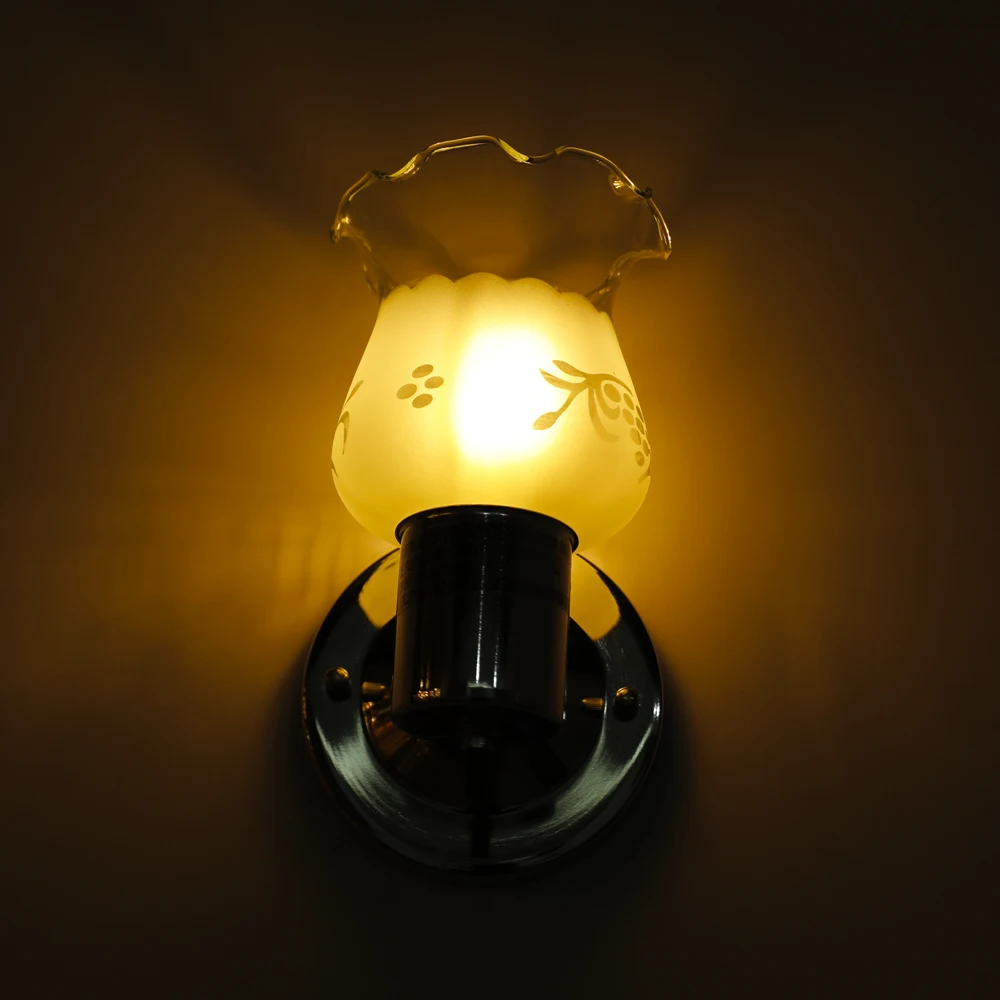 Кронштейн легкой промышленности бра для ванной комнаты настенный светильник со стеклянными настенное крепление Настенные светильники для дома