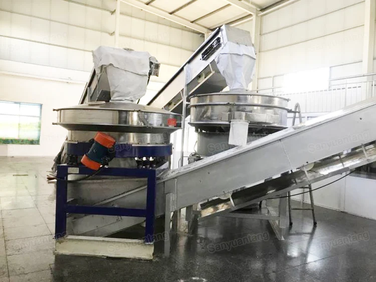SY-600 Stainless Steel Vibrating Screen Industrial Flour Sifter Granular Powder Circular Vibratory Sifter Sieve Machine