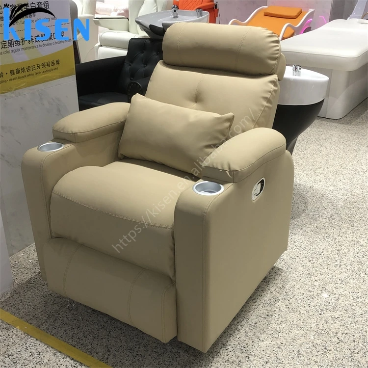 Kisen Advanced Salon Massage Shampoo Chair Thai Style Lay Down Barbershop Shampoo Bed Suitable for Head Care Barbershop Salon
