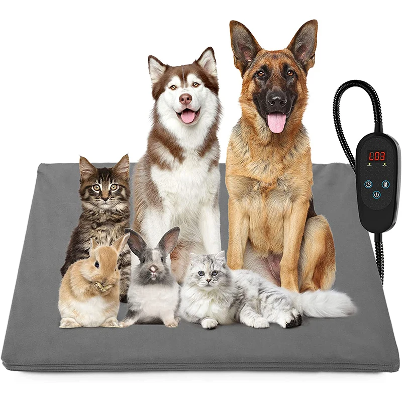 Waterproof Safety Warming Dog Pad Mat 6 Levels Timer Large Electric Pet Heating Pad