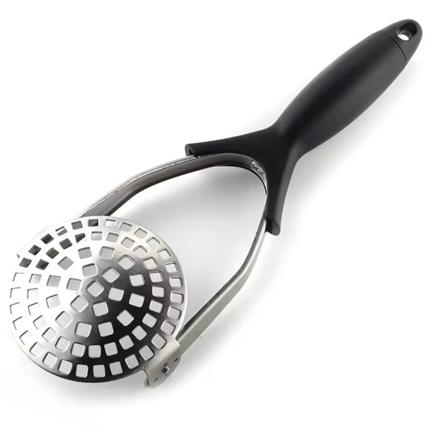 Kitchen Gadgets Cooking Tools TPR Handle Stainless Steel Potato Masher Good Price Folding Potato Presser