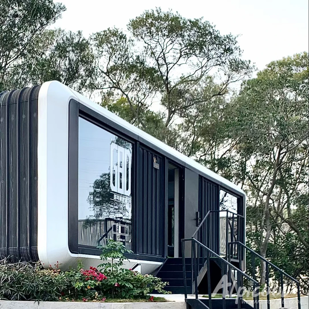 Panoramic floor-to-ceiling windows modular house mobile container house homes customize prefabricated house