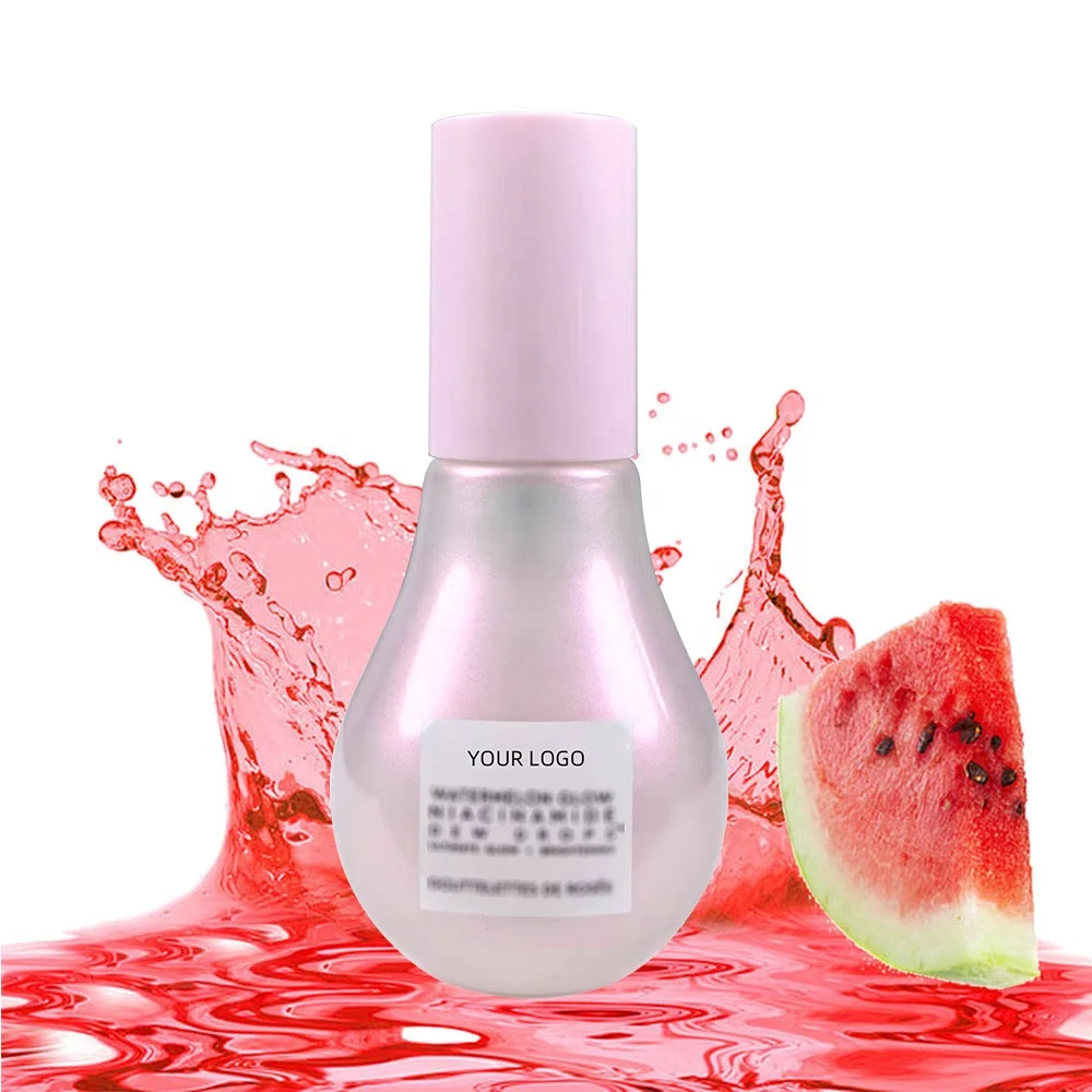 Private label Glow Skin Care  Recipe  Watermelon Glow Niacinamide Dew Face Serum Dark Spot Remover