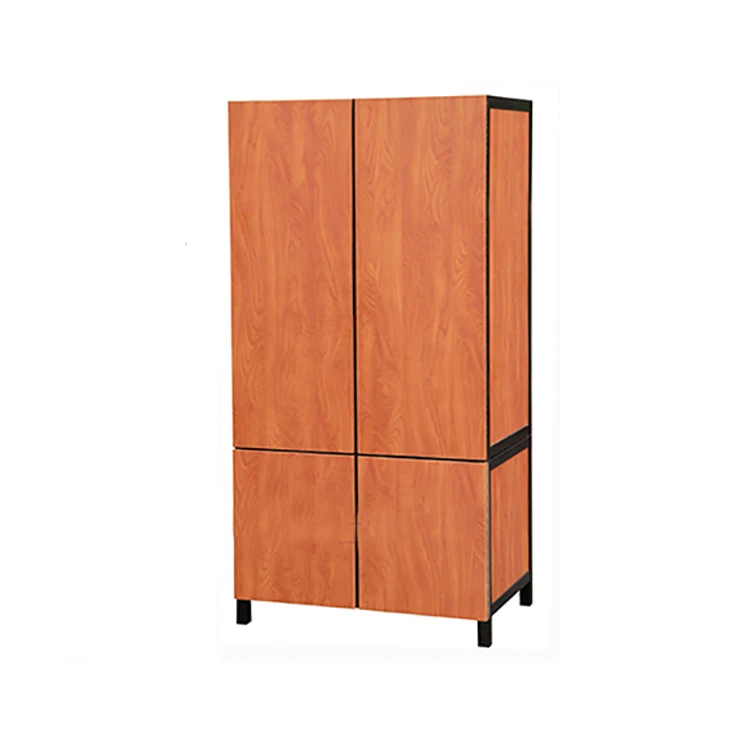Factory wood MDF Designs Wholesale 2 Door Clothes Cabinet Steel Bedroom Wardrobe for bedroom furniture