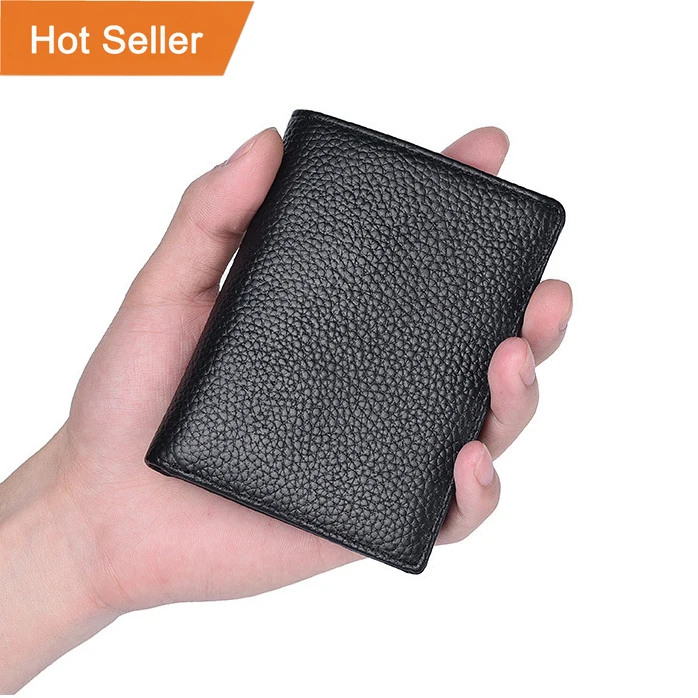 Hot Sale Luxury Leather Men Wallets Leather Genuine Gents Wallet Real Leather Bifold Mens Wallet with Coin Purse Men