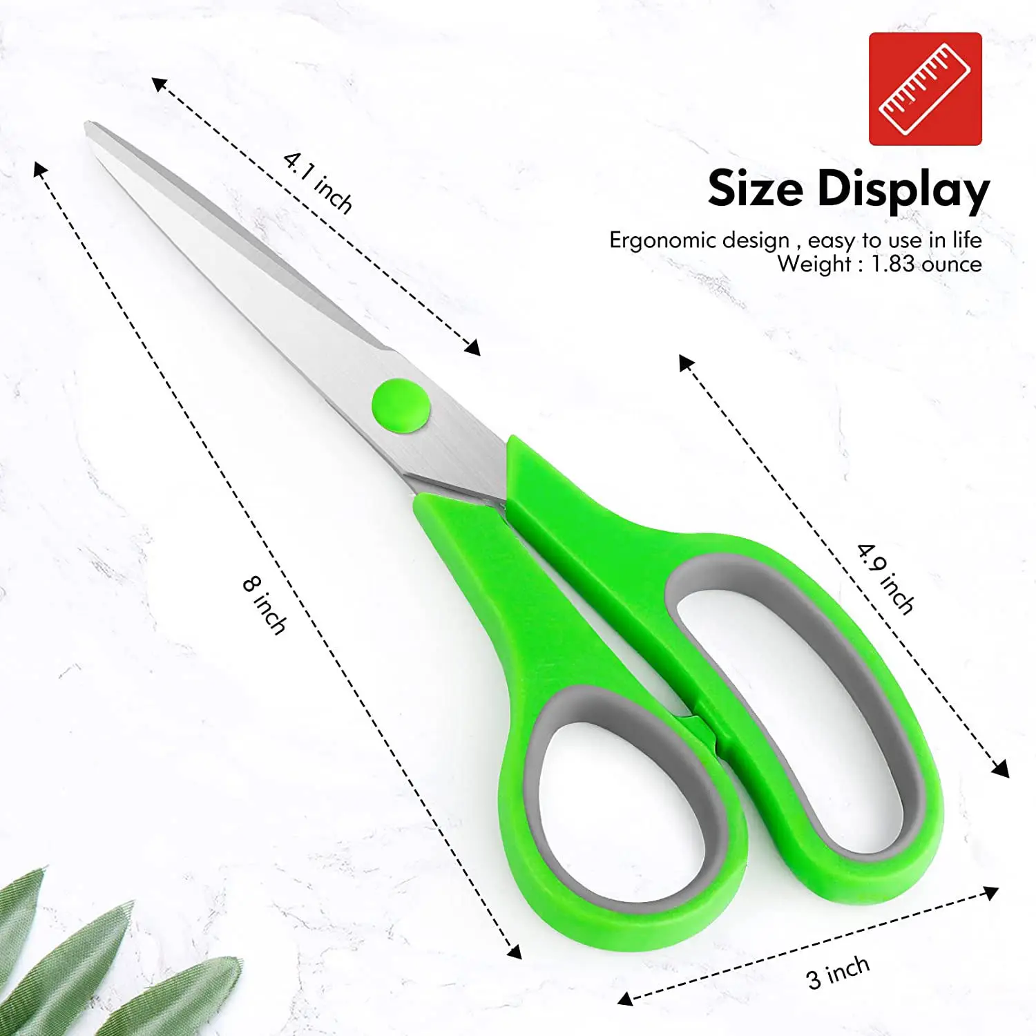 Hot Sale Durable Scissors Tpr Handle Stainless Steel Paper Cutting Office Tailor Scissors Multifunctional Household Tool