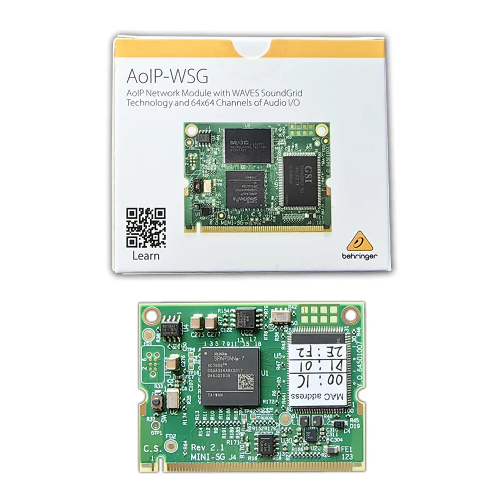Behringer AOIP-WSG Expansion Card For Wing-Compact & Wing-Rack Digital Mixer Pa Sound System Audio Equipment Stage