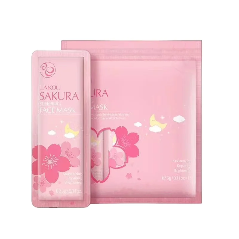 Private Label Korean Whitening Moisturizing Beauty FaceMask Vegan cherry blossom Skin Care Facial Mask