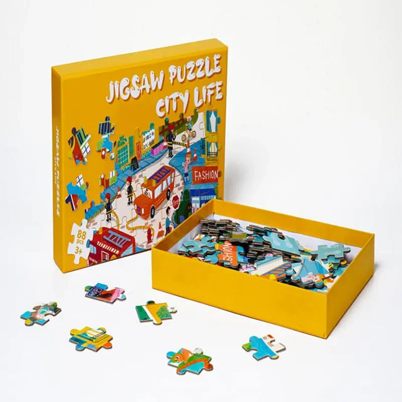 Custom Level up Puzzle My Sweet Home for Girl 50 54 88 100 Pieces Paper Eco-friendly Shenzhen Customized Kids Gifts 5 to 7 Years