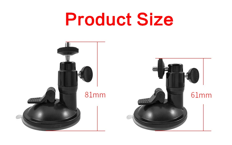 Aluminum Ball Head Motion Action Camera Sucker Holder Car Suction Cup Camera Mount for GoPro Hero 12 11 10 9 8 7 DJI Osmo Action