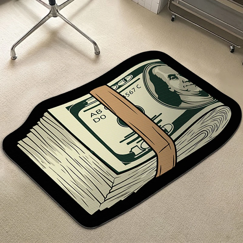 Indoor Acrylic Rug Rainbow Shape Hand Made Thick Rugs Hand Tufted Mat