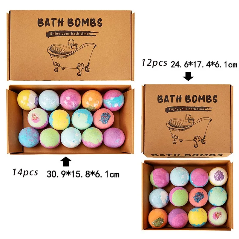 Organic Bubble Bath Fizzy Gift Set 100% Natural Ingredients Bomb Bath Rose Lavender Bubble Bath Bombs Gift Set