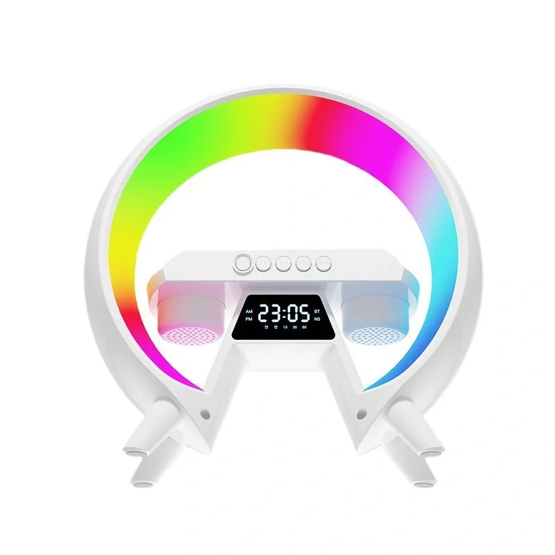 Перезаряжаемая RGB-лампа Многофункциональный Будильник BT-динамик G3 с быстрым беспроводным зарядным устройством для мобильного телефона