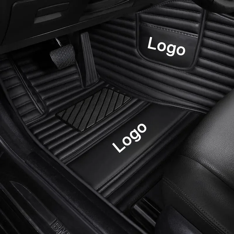 Wholesale Anti-Slip Branded Pvc Leather Car Floor Liner Mats For Toyota Pruis With Logo