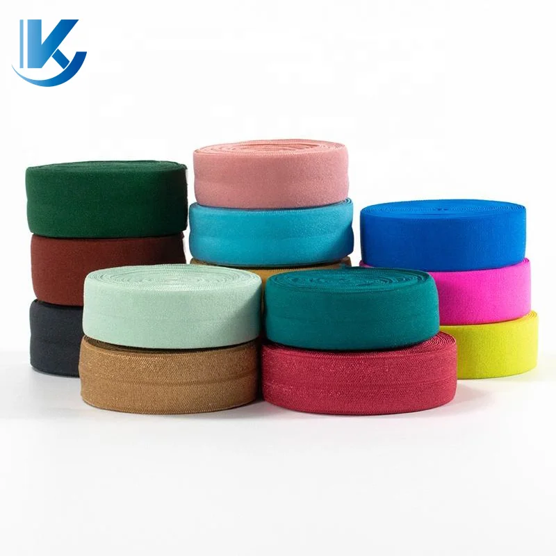 KY Wholesale High Quality Clothes Webbing Manufacture 10MM - 50M Melastic Ribbon Binding Bias Tape Shoes and Bags Printed Coated