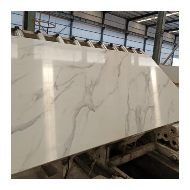 Marble Best Selling 3D Calacatta Marble Slabs Background Wall Artificial Marble Slab Artificial Stone