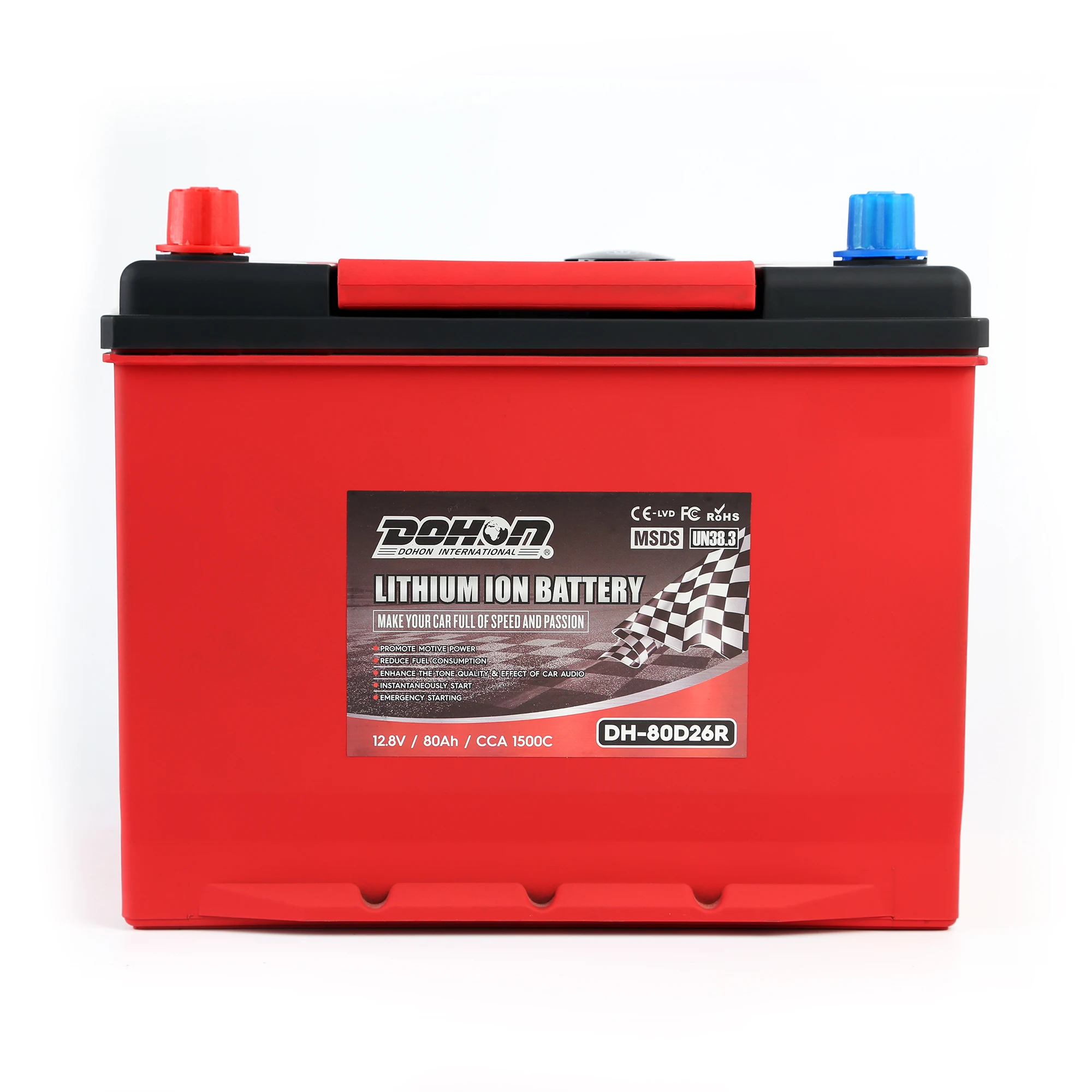 LiFePO4 Battery 48V 12V 80Ah Lithium Iron Phosphate Battery Pack with BMS for Car Storage Battery