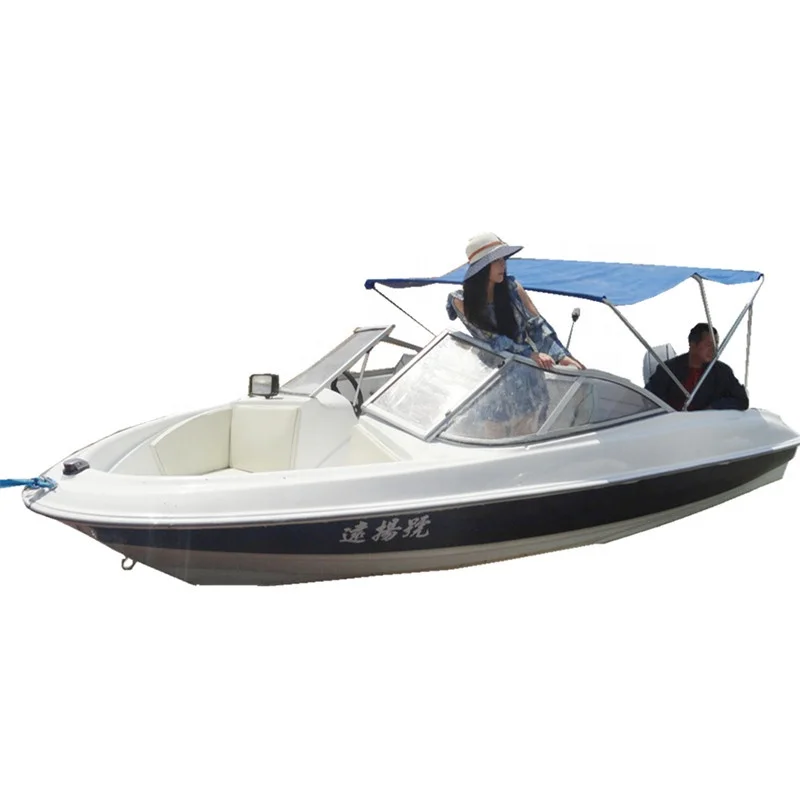 Лучшая цена роскошные скоростные лодки для отдыха из стекловолокна 8 мест длина 18 футов 5 м
