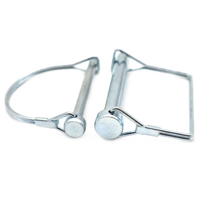 ZM M5 M6 M8 Linch Hitch Pin Carbon Steel Color Zinc Double Square Wire Lock Pin