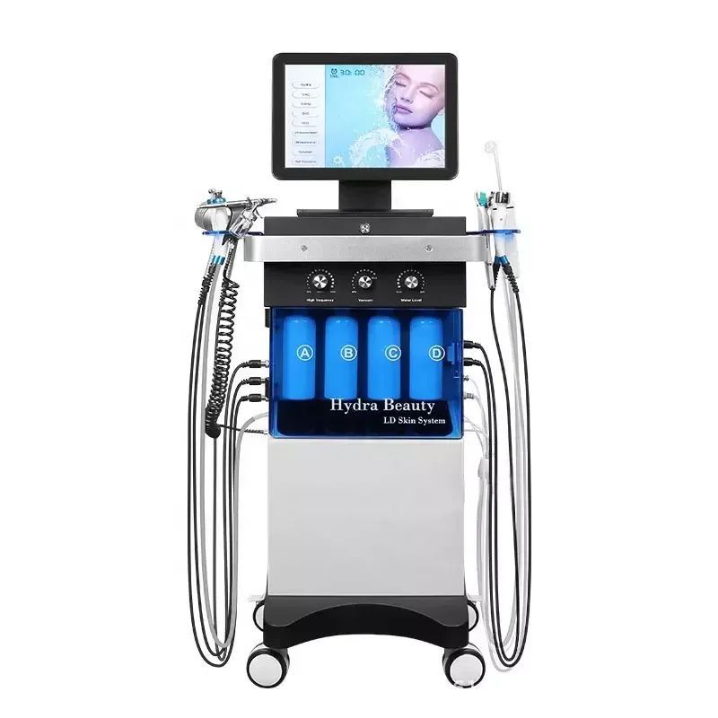 Latest Factory Price Oxygen 14 In 1 Peeling Hydro Facial Water Jet Machine Facial Hydrating Moistening Face Cleaning Machine
