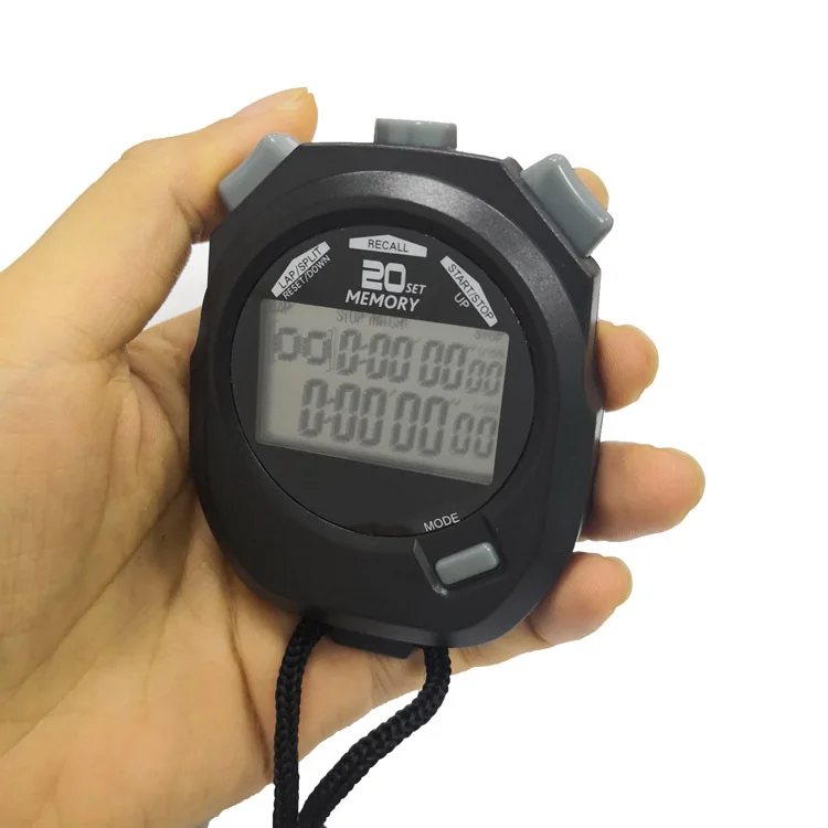 Professional Waterproof Multifunctional Sports Timer Countdown Timer Memory Lap Racer Stop Watch  Digital Stopwatch
