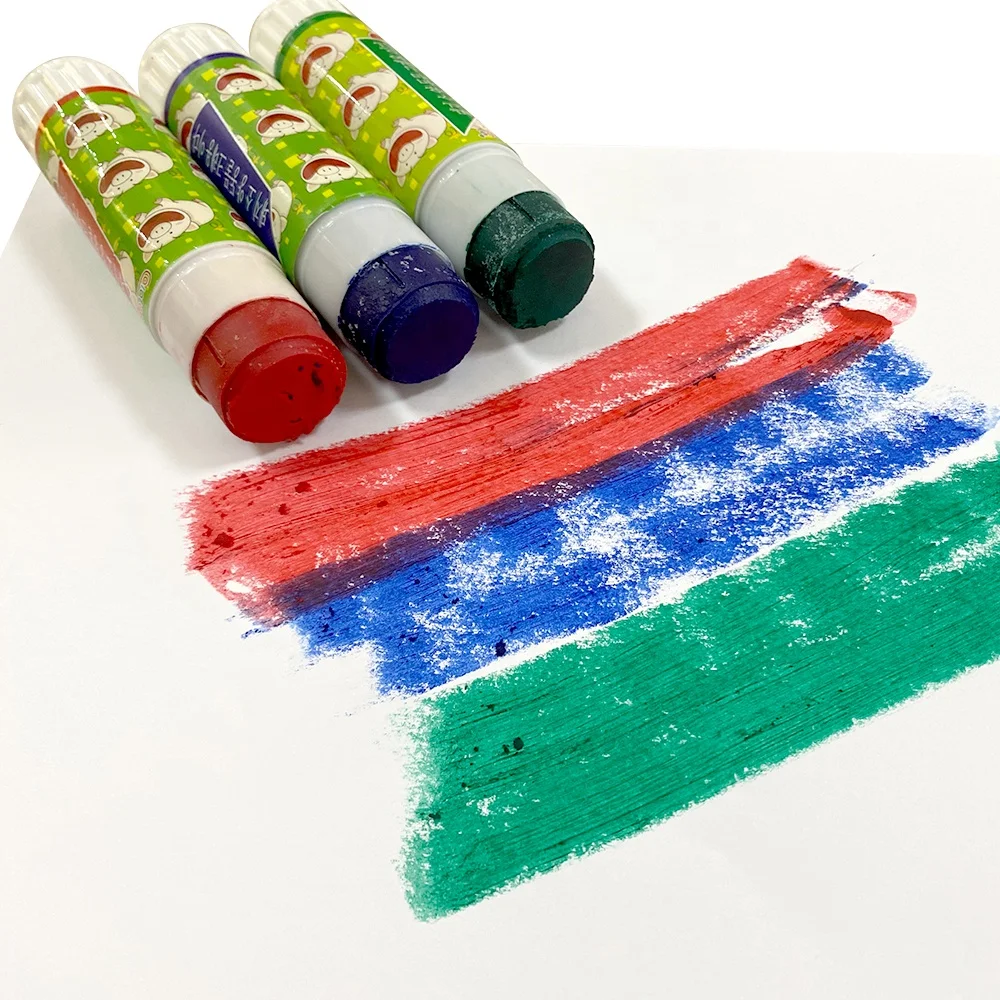 yellow red blue Various colored crayons Pig cattle animal marking crayon marking stick piglet marker