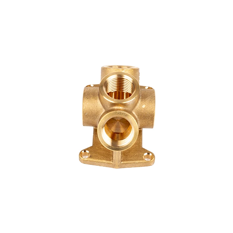 Multi-channel Water Pipe Connector Pneumatic 5 Way Flare Fittings Malleable Copper Cast Hot Dipped Brass Tube Fitting