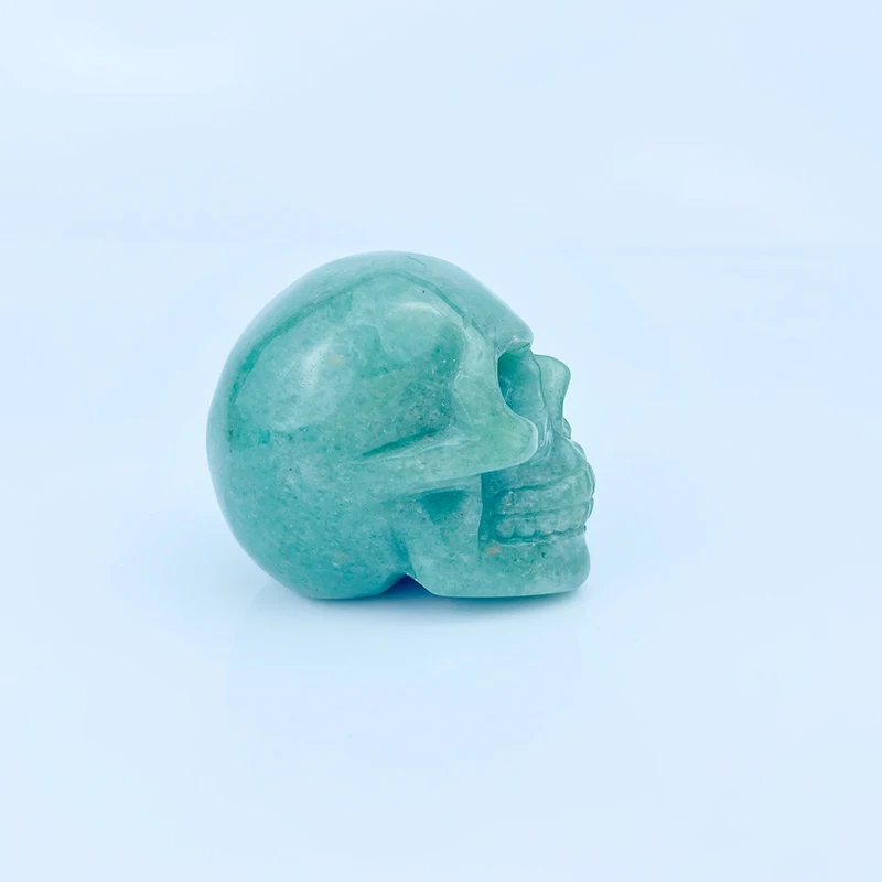 
Hand Carving Skeleton Figurines Smelting Stone Quartz Skull Crystal 