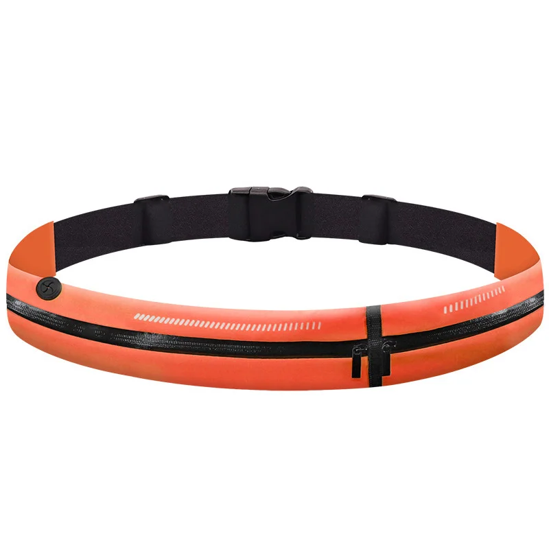 Sports Jump Rope Waist Pack Ultra Thin Invisible Anti Theft Double Compartment Belt Hiking Fitness Waterproof Yoga Waist Bag