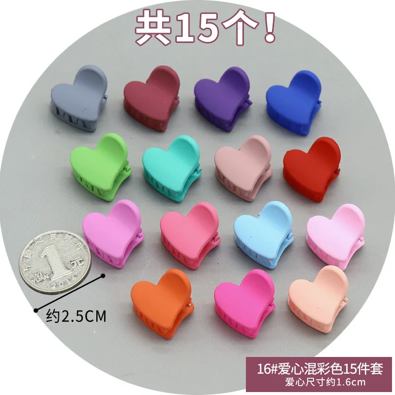 Acrylic Mini Cute Girl Candy Color Baby Children Flower Hair Claw Clips