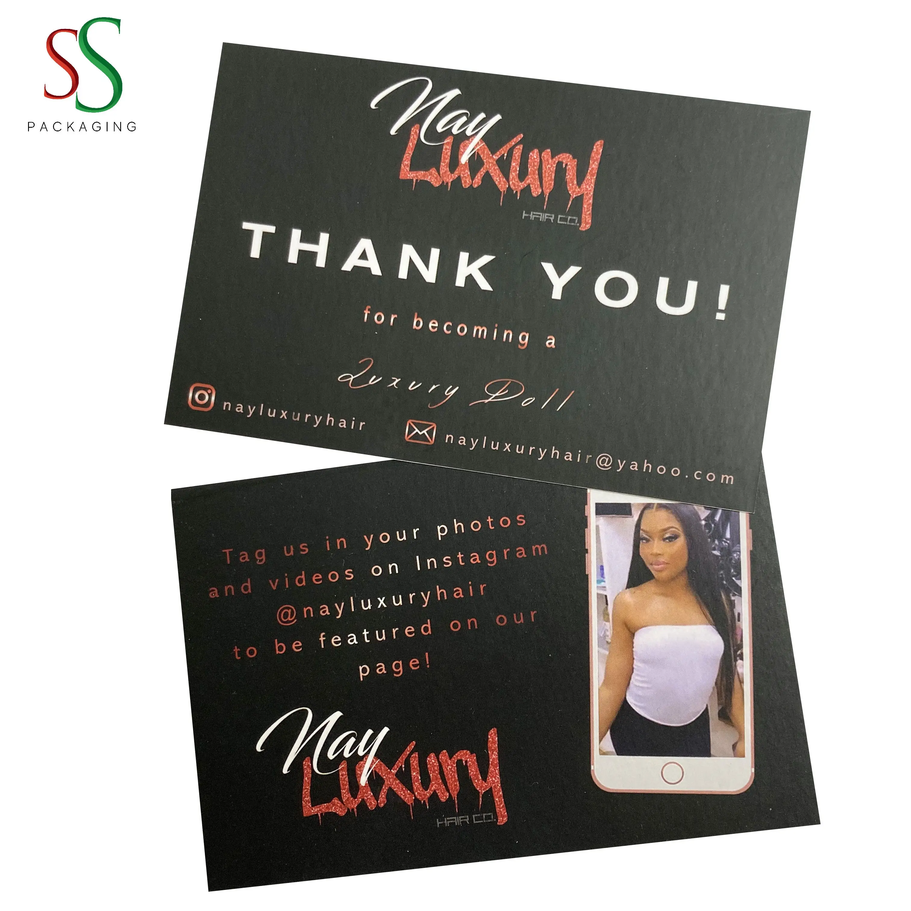 Hot Selling Good Quality Custom Thank You Card for Small Business