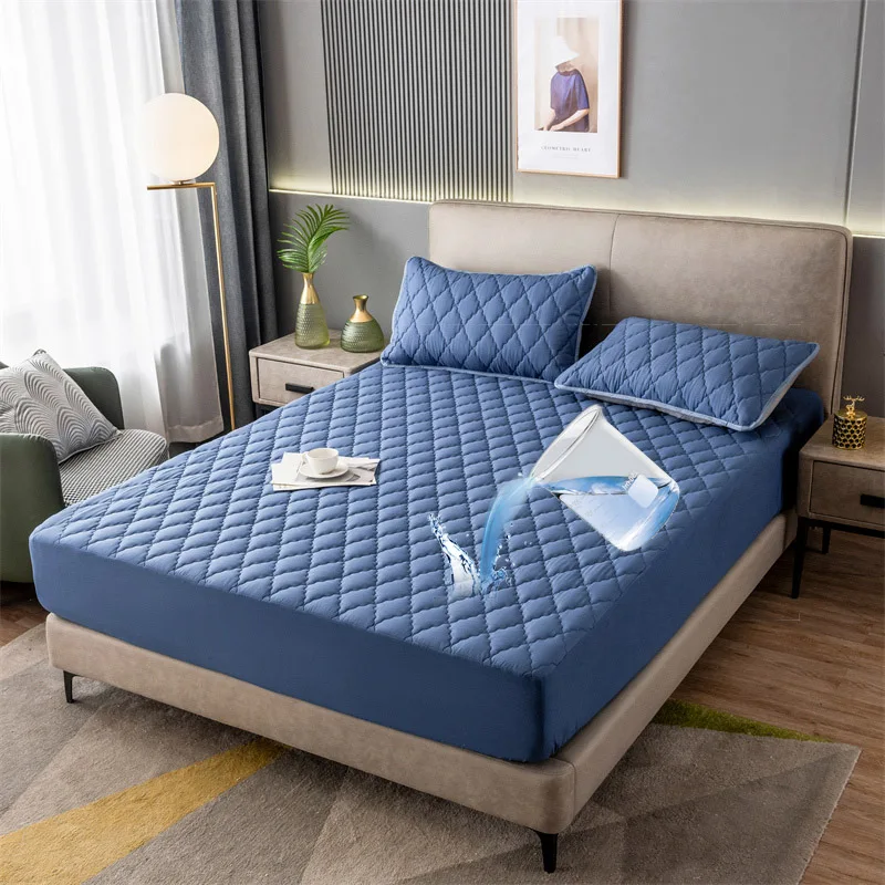 Fitted Quilted Water Proof Queen Mattress Protector Cover Waterproof Mattress Cover Protectors Bed Bug Mattress Cover Set