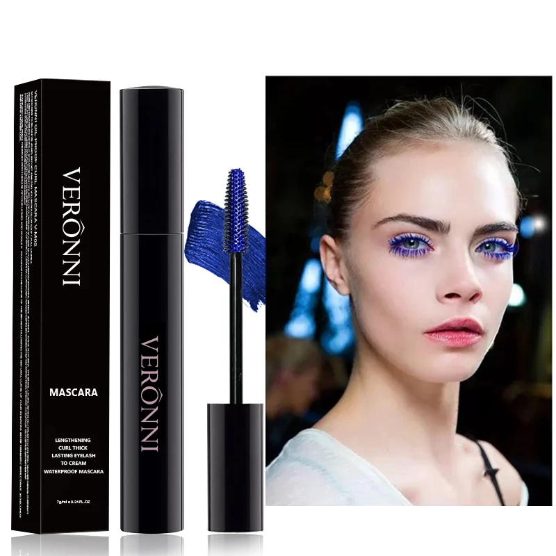 Colorful Mascara Waterproof Lasting Mascara Halloween Eyelash Thicken Colored Eye Makeup Mascara