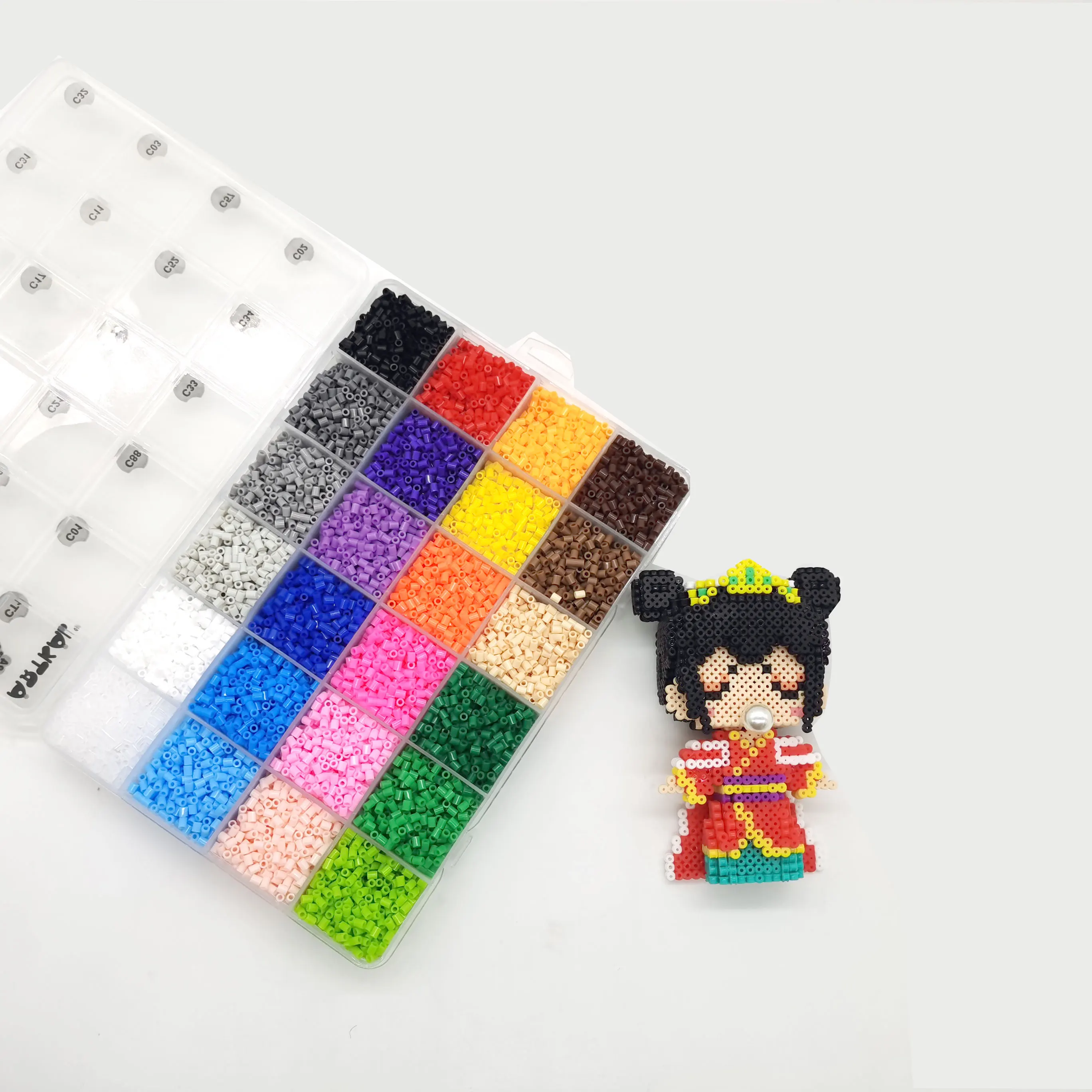 Amazon hot 24 colors Artkal beads for children educational  Fuse Beads set toy  hama beads mini 2.6 mm