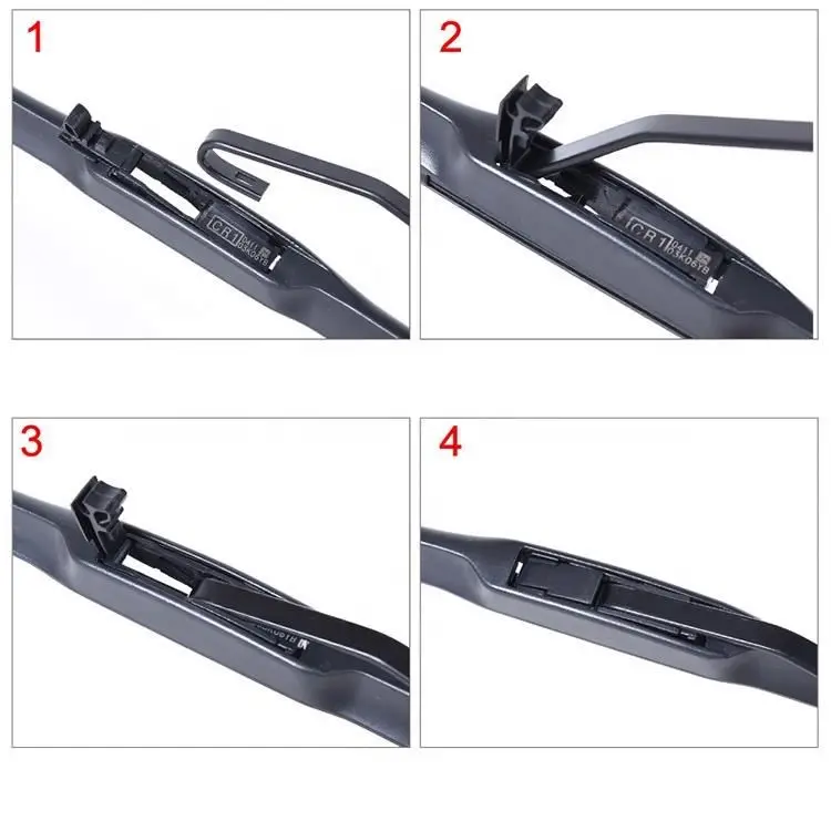 Universal Type Soft Wiper Blades Car All Color Heated Aero Wiper Factory